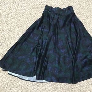 50's style fit and flare skirt